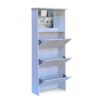 SHOE CABINET 3 TIER MIRROR VANITY - Image 3
