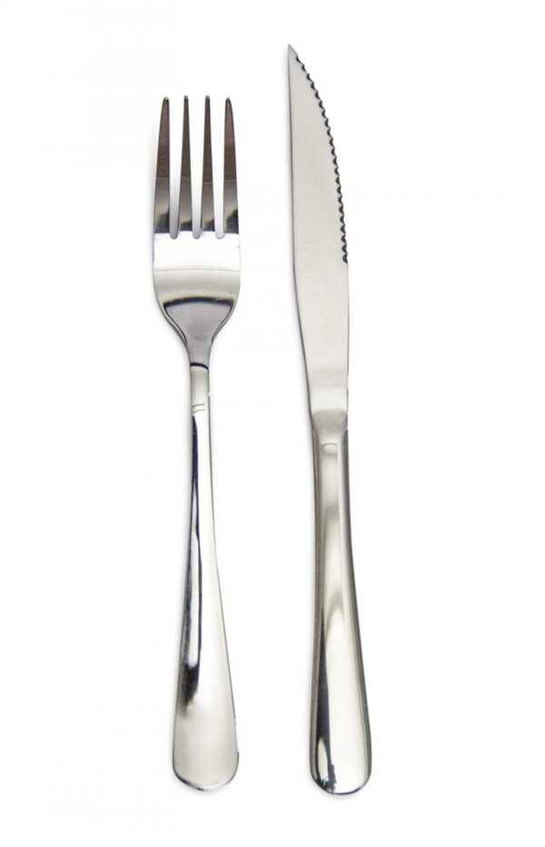 12 PCS STEAK KNIFE & FORK SET - Image 3