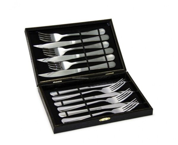 12 PCS STEAK KNIFE & FORK SET