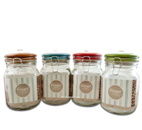 JAR WITH CERAMIC LID - 2LT - CONSOL