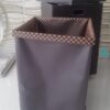 PU LEATHER SQUARE LAUNDRY BIN WITH LID & WHEEL - Image 3