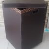 PU LEATHER SQUARE LAUNDRY BIN WITH LID & WHEEL - Image 2
