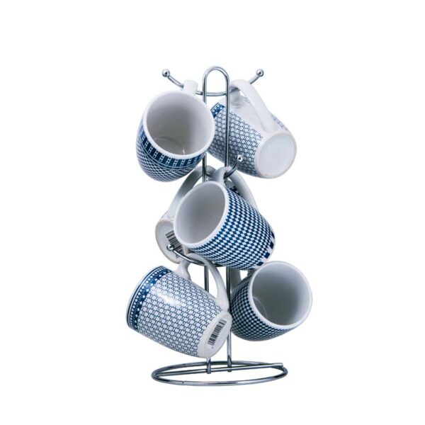 REGENT MUG TREE WITH 6 NEW BONE CHINA MUG SET - Image 2