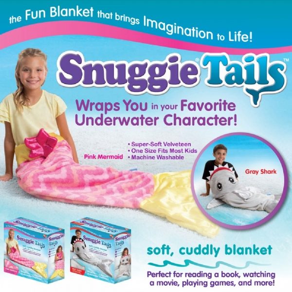 SNUGGIE TAILS - SOFT CUDDLY BLANKET