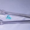 SMALL STAINLESS STEEL PERFORATED TONGS - TEA BAG SQUEEZER - CHARCOL TONG - Image 2