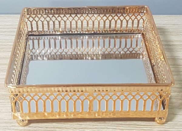 MINI MIRROR TRAY - ROSE GOLD