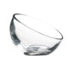 6 SLANTED  GLASS BOWLS