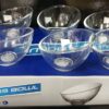 6 SLANTED  GLASS BOWLS - Image 2