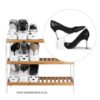 FINE LIVING SHOE ORGANIZER - SET OF 6 - WHITE - Image 2