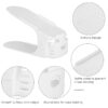 FINE LIVING SHOE ORGANIZER - SET OF 6 - WHITE