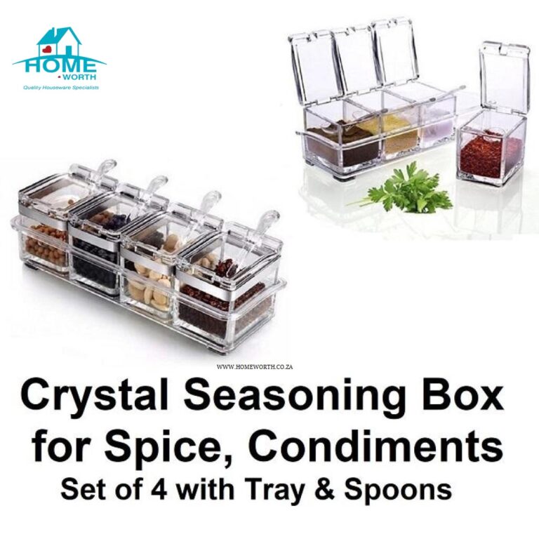 PERSPEX CRYSTAL SEASONING BOX (SPICE RACK) Home Worth