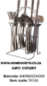 24PC STAINLESS STEEL CUTLERT SET