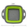 2PC COLLAPSIBLE COLANDER / STRAINER SET - Image 2