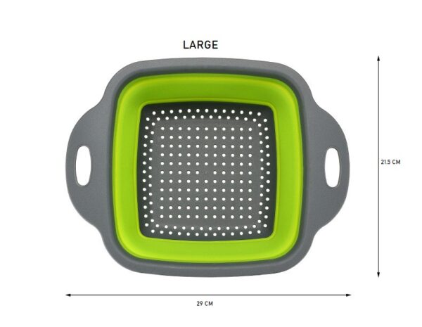 2PC COLLAPSIBLE COLANDER / STRAINER SET - Image 2