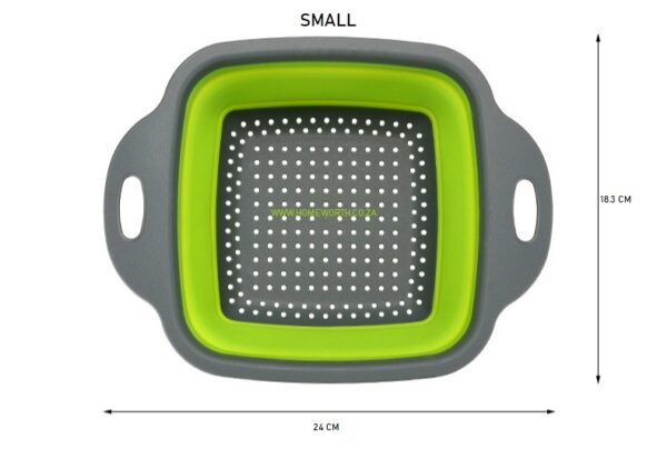 2PC COLLAPSIBLE COLANDER / STRAINER SET - Image 3