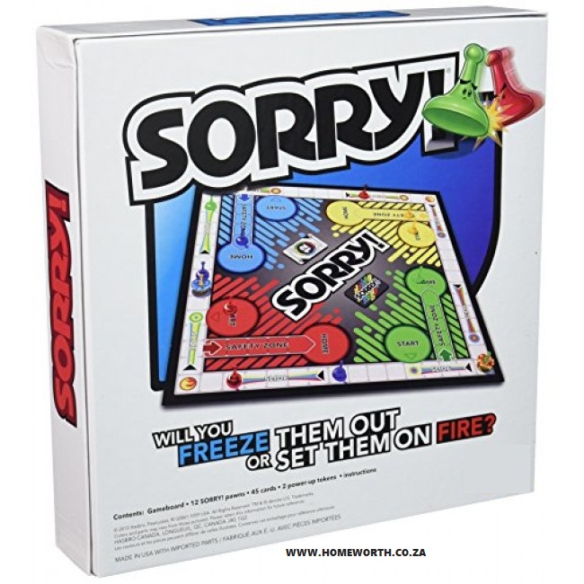 SORRY - BOARD GAME - Home Worth