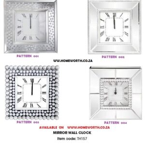WALL CLOCK - MIRROR - SQUARE
