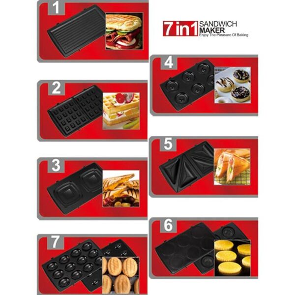 7IN1 SANDWICH MAKER - SONIFER - Image 2