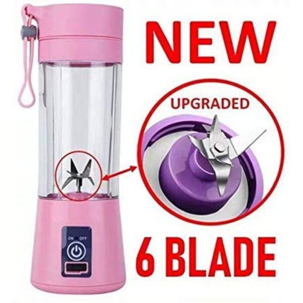 PORTABLE AND RECHARGEABLE BATTERY JUICE BLENDER - USB BLENDER 380ML - Image 2
