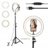 RING FILL LIGHT WITH TRIPOD FLOOR STAND – SELFIE LIGHT - Image 3