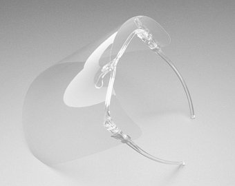 FACE SHIELD VISOR – WHITE CLIP