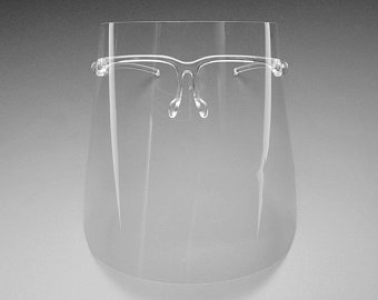 FACE SHIELD VISOR – WHITE CLIP - Image 2