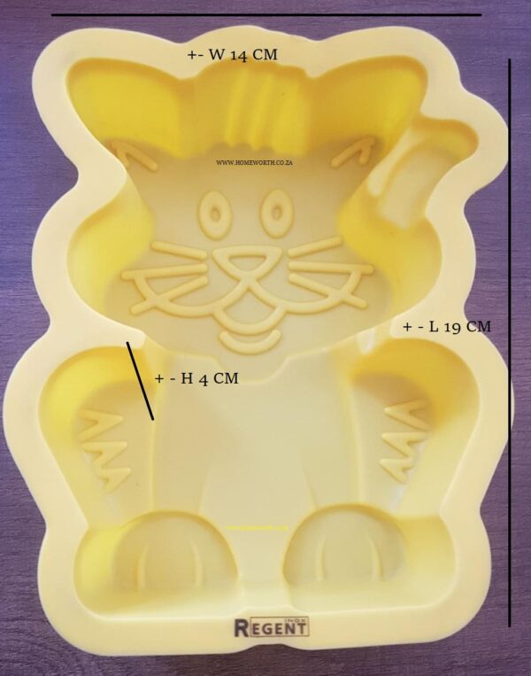 SINGLE CAT SHAPED SILICON CAKE MOULD - Image 2