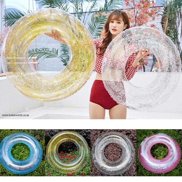 SWIM ROUND RING TUBE - GLITTER - Image 2