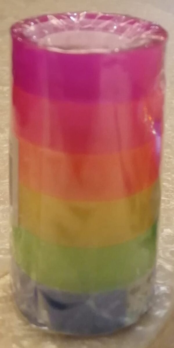 COLORFUL DECORATIVE TAPE ROLLS SET OF 6 MIX ROLLS