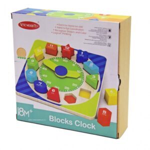 WOODEN LEARNING CLOCK - JERONIMO