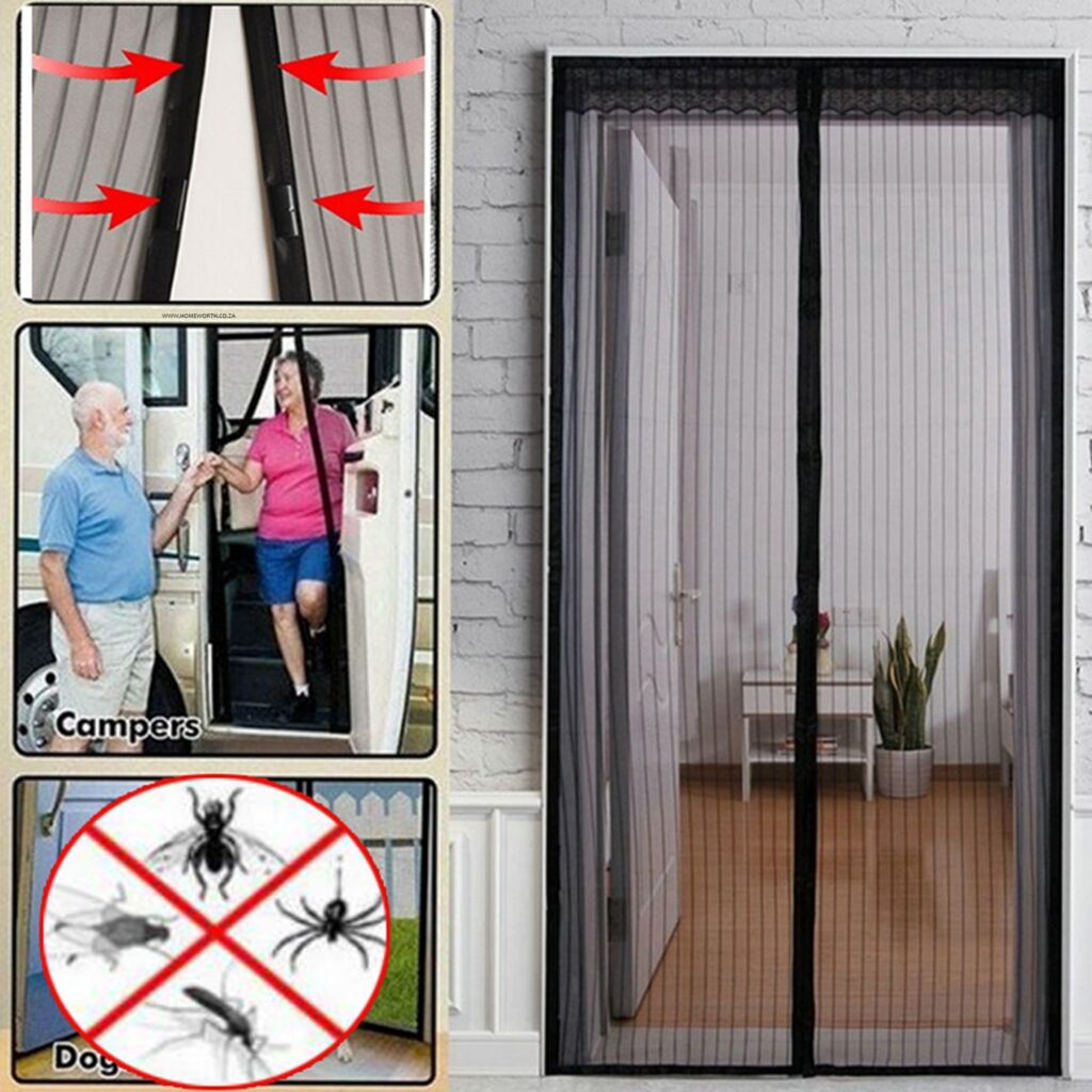 Magic mesh hands free screen door home worth