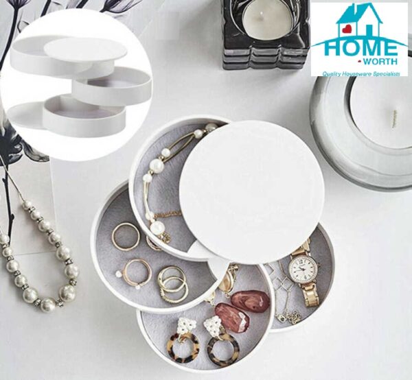 ROTATING JEWELLERY ORGANIZER - ROUND SHAPE