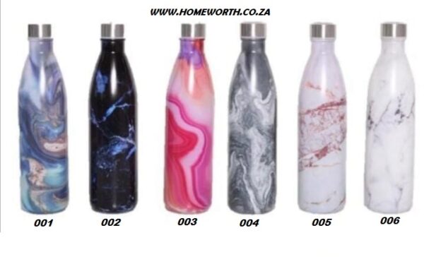 900ML MARBLE DESIGN GLASS BOTTLE