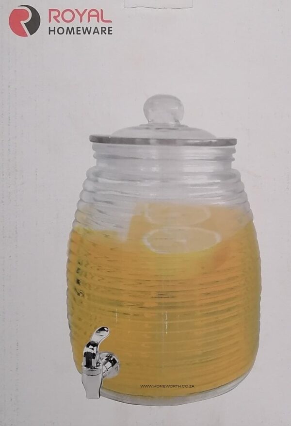 GLASS BEVERAGE DISPENSER 5 LT