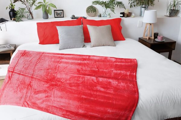 POPCORN MICROFIBER FLEECE THROW BLANKET - 150x180CM