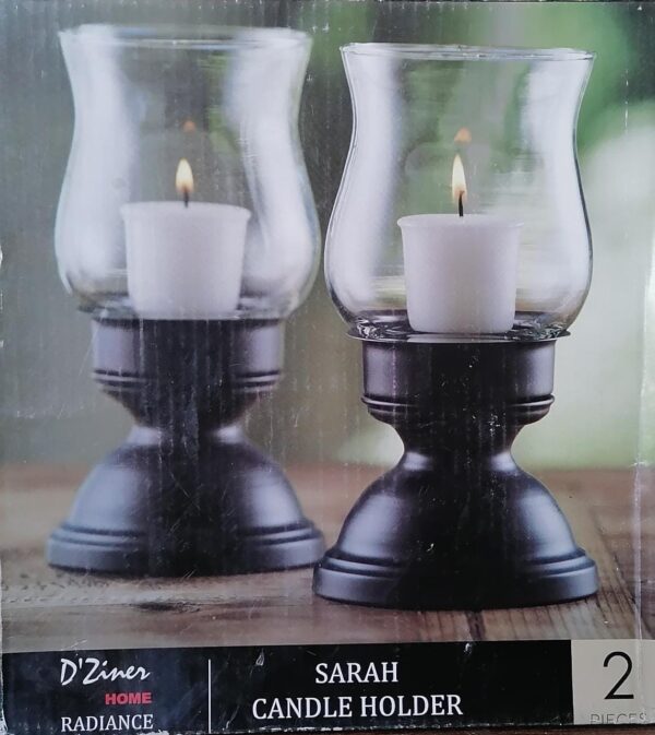 SET OF 2 SARAH CANDLE HOLDER