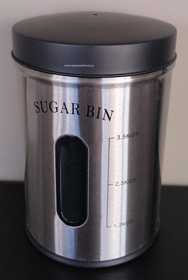 STAINLESS STEEL CANISTER WITH LID - 3.5KG